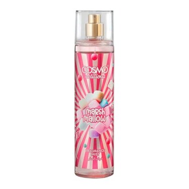 Cosmo Delicious Marshmallow Fragrance Mist 250ml, Sweet Marshmallow &amp; Vanilla Scent, Light Gourmand Body Spray, Perfect For Everyday Wear, Long Lasting Perfume For Women &amp; Men