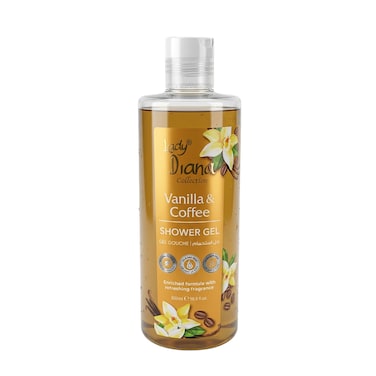 Lady Diana Vanilla &amp; Coffee Shower Gel, Rich Fragrance &amp; Smooth Cleansing, 500 ml