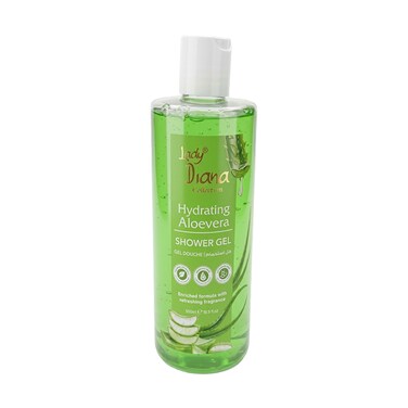 Lady Diana Aloe Vera Shower Gel, Soothing &amp; Hydrating Body Wash, 500 ml