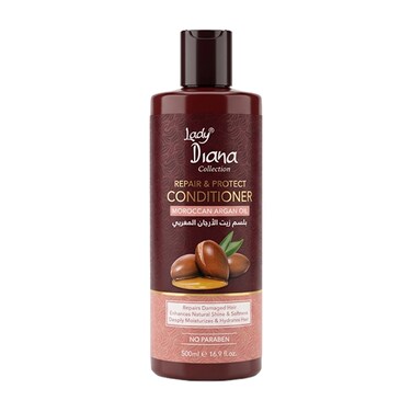 Lady Diana Moroccan Argan Conditioner, Hydrating &amp; Shine Enhancing Hair Care, 500 ml