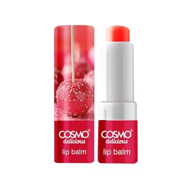 Cosmo Delicious Frosted Apple Candy Apple Lip Balm 4.5g, Moisturizing Fruity Lip Care, Glossy Hydration With Sweet Tangy Flavor, Smooth Balm For Soft