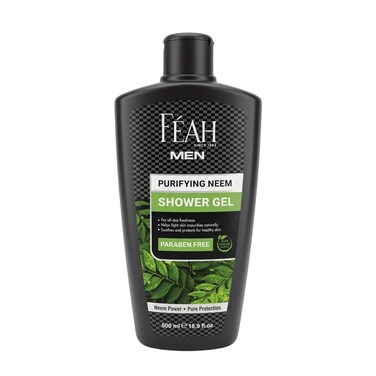 FEAH Neem Shower Gel 500ML - Deep Cleansing &amp; Refreshing Herbal Body Wash
