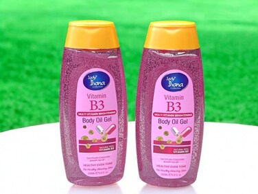 Lady Diana Vitamin B3 Body Oil Gel - 200ml Skin Brightening &amp; Hydration