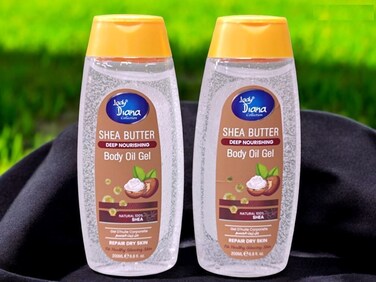 Lady Diana Shea Butter Body Oil Gel - 200ml Intensive Moisturizing Care