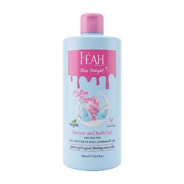 FEAH Cotton Candy Body Wash 500ML - Sweet Fragrance Shower &amp; Bath Gel