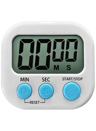 Digital Kitchen Countdown Magnetic Timer White