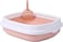 Sunnyrobby Cat Litter Box &ndash; Large Litter Tray with Rim Anti Germ Pet Toilet Easy to Clean, Litter Basin for Cats, Small Dogs, and Rabbits. Durable and Lightweight