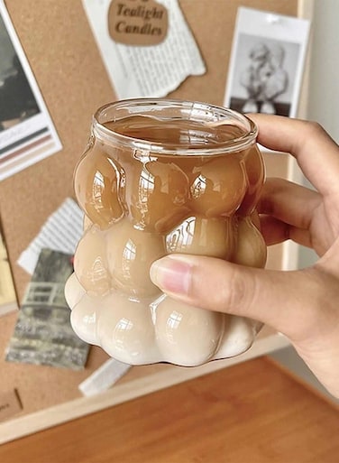 Creative Bubbles Shaped Water Glasses,Hot and Cold Resistant Drinking Glasses