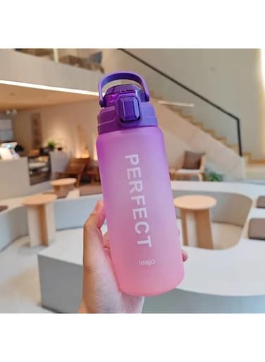 Perfect (Purple) water bottle 1L, 1000ml sportss water bottle, kids school bottle, gym water bottle, office desk water bottle