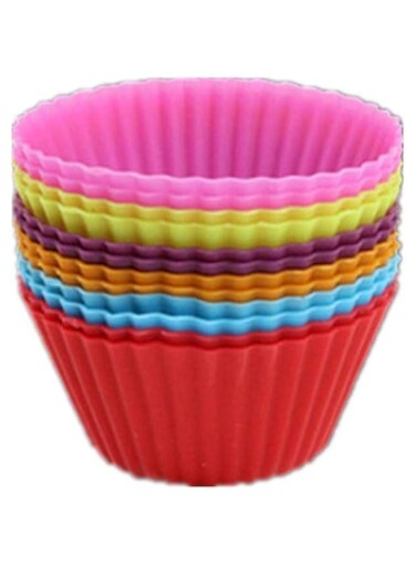 Muffin Cake Mold Set Baking Cup Silicone Cake Mold 12 Muffins Baking Pan