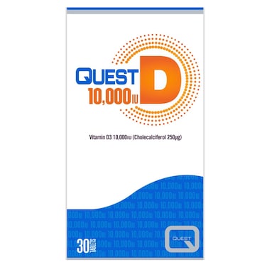 Quest d 10, 000 Tablets, 30 Tablets