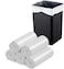 10 Gallon Trash Bags Heavy Duty Garbage Bags Roll, Leak Resistant Trash Can Liners, Strong Plastic Waste Bags for Kitchen, Office, Home, Commercial &amp; Outdoor Use" 1 Roll Of 30PCS (54X60CM)