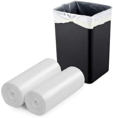 5 Gallon Trash Bags 60 Count (2 Rolls x 30 Bags) &ndash; Small Garbage Bags for Home, Office &amp; Bathroom Bins &ndash; Strong Leakproof Bin Liners, 45 x 52 cm