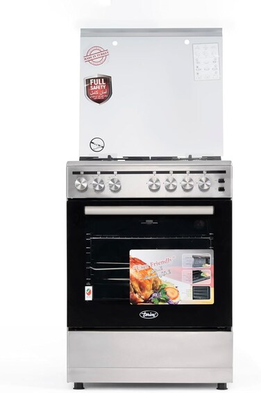 Terim 60X60 Cooker, 4 Gas Burners, Stainless Steel