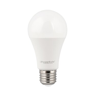 PowerSafe LED Bulb 12W Warm White E27, 1020 Lumen, 3000K, 85% Energy Saving, 15,000 Hours Lifespan, with Surge Protection, ESMA Approved
