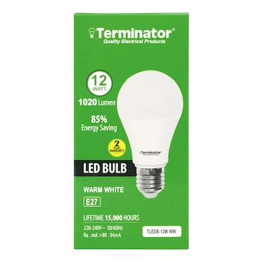 Terminator LED Bulb 12W Warm White E27