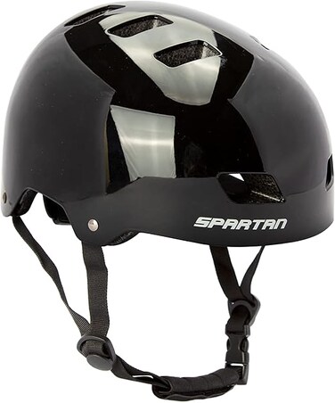 خوذة تزلج للأطفال من سبارتان ميراج جونيور، مقاس صغير/متوسط ​​(53-56 سم)، لون أسود داكن، غلاف من مادة ABS مع بطانة من إسفنج EPS، حلقة رأس قابلة للتعديل