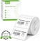 NELKO PM220 Label Maker Tape, Customized Label Printing Paper, 40 x 30 mm, Standard Laminated Office Labeling Tape Replacement, Thermal Label Tape for Home, Office, 230 Labels/Roll (White)
