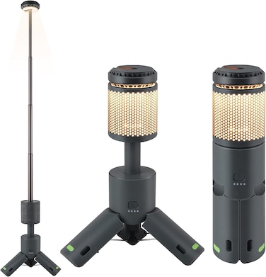 Blue Ocean Camping Light Rechargeable Telescopic and Collapsible lantern Light with 32 Bright LED 10000mAh Built-in Battery, Magnetic Road Light &amp; Flash Light for Hiking, Camping, Vehicle