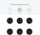 Blupebble Anchor One Desk Tidy Organizer Cable Clip 6 Peices Set (Black)
