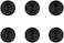 Blupebble Anchor One Desk Tidy Organizer Cable Clip 6 Peices Set (Black)