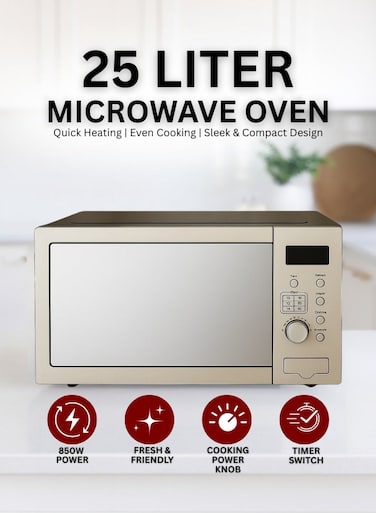 Venus Microwave Oven, 25 l Digital Stainless steel 1200 W