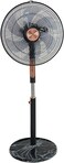 Venus VSF18 18" STAND FAN - 5 ERGONOMIC BLADES, 4 OPERATING SPEEDS,90&deg; ROTATION, 30&deg; TILT &amp; OSCILLATION,  CHILD SAFETY GRILL, 1.25m ADJUSTABLE HEIGHT, ROUND FIXED BASE
