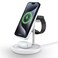 4-in-1 Wireless Charger &ndash; 10W Fast Wireless Charging, MagSafe-Compatible Station for iPhone 14/15/16, Apple Watch, AirPods &amp; Samsung &ndash; White PC6410