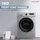 Krome 8kg Front Load Washing Machine, BLDC Inverter Motor, 1400 RPM, 15 Programs, Lunar Dial, LED Display, Multiple Temperature, Titanium, KR-WFL80SSI