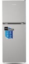 Krome 260L Gross Double Door Top-Mounted Refrigerator, Multi Air Flow System, No-Frost Cooling, Electronic Touch Temperature Control, Door Alarm, Silver, KR-RFF260SM