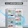 Krome 330L Gross Top Mount Double Door Refrigerator, Inverter Compressor, No Frost, Multi Air Flow, Electronic Touch Temperature Control, Door Alarm, Silver, KR-RFF330SM