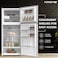 Krome 455L Gross Top Mount Double Door Refrigerator, Inverter Compressor, No Frost, LED Display, Easy Access Shelves, INOX, KR-RFF480IM