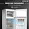 Krome 270L Gross Double Door Top-Mounted Refrigerator, Uniform Air Flow System, De-Frost, Powerful Cooling, Energy Efficient, Adjustable Storage, Inox, KR-RDC270IH