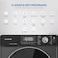 Krome 12/8 kg Front Loading Washer Dryer Machine - KR-WD128STI