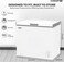 Krome 300L Chest Freezer, Single Door, Basket, R600a Refrigerant, Recessed Handle, White, KR-CF325R