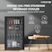 Krome 120L Beverage Cooler, Free Standing, Single Door, 2 Glass Shelves, Crisper Drawer, Blue LED Light, Recessed Handle, Manual Temperature Control, Eco-Friendly R600a, Black, KR-BC120DM