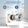 Krome Front Load Washing Machine   6 Kg Capacity   1000 RPM Spin   BLDC Inverter Motor   16 Wash Programs   LED Display   Energy Efficient   Stainless Steel Drum   White - KR-WFL60WSI