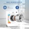 Krome 6 kg Front Load Washing Machine Capacity 1000 RPM Spin BLDC Inverter Motor 16 Wash Programs LED Display Energy Efficient Stainless Steel Drum White - KR-WFL60WSI