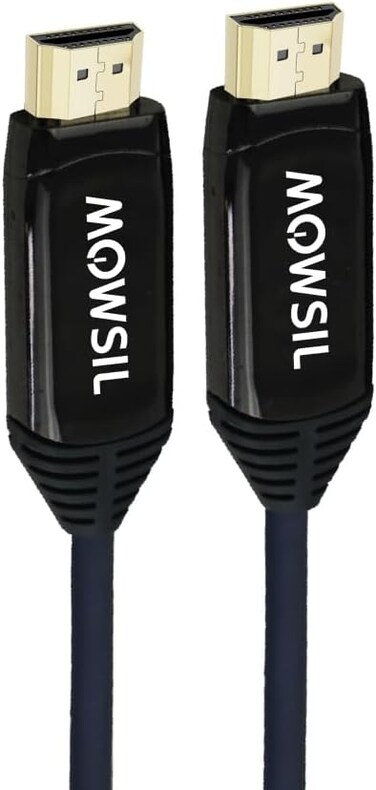 ماوسيل كيبل بصري نشط 8K HDMI 2.1 بطول 40 متر   48Gbps فائق السرعة من الالياف   8K@60Hz و4K@120Hz وHDR وeARC وVRR وDTS:X   متوافق مع بلاي ستيشن 5 واكس بوكس والكمبيوتر والتلفزيون والشاشة وجهاز العرض