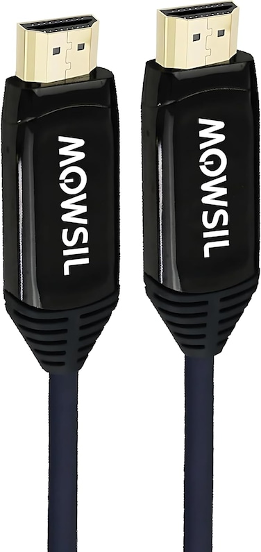 ماوسيل كيبل HDMI 8K بطول 100 متر من ايه او سي، يدعم 8K@60Hz، 4K@120Hz، HDR، eARC، دولبي اتموس، DTS:X، ثلاثي الابعاد، سرعة عالية 600MHz، متوافق مع ماك بوك، بروجكتور، لابتوب ويندوز، HDTV