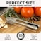 MahMir&reg; Kitchen Premium Garlic Press with Soft, Easy to Squeeze Handle - Includes Silicone Garlic Peeler &amp; Cleaning Brush - 3 Piece Garlic Mincer Tool - Sturdy Easy to Clean Garlic and Ginger Crusher