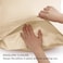 MahMir&reg; Silk Satin Pillowcase for Hair and Skin Queen - Champagne Gold Silk Pillowcase 2 Pack 75L x 50W CM (20x30 Inches) - Satin Pillow Cases Set of 2 with Envelope Closure (Champagne)