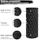 MahMir&reg; Foam Roller EVA for Yoga Deep Tissue Massage Muscle Stretching Physiotherapy Relieve Tension &amp; Improve Mobility with Foam Roller for Legs &amp; Muscles - Tool for Deep Tissue Massage (Black)