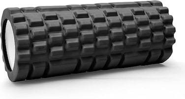 MahMir&reg; Foam Roller EVA for Yoga Deep Tissue Massage Muscle Stretching Physiotherapy Relieve Tension &amp; Improve Mobility with Foam Roller for Legs &amp; Muscles - Tool for Deep Tissue Massage (Black)