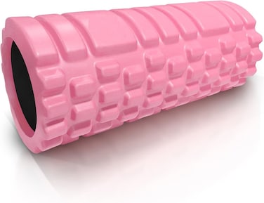 MahMir&reg; Foam Roller EVA for Yoga Deep Tissue Massage Muscle Stretching Physiotherapy Relieve Tension &amp; Improve Mobility with Foam Roller for Legs &amp; Muscles - Tool for Deep Tissue Massage (Pink)