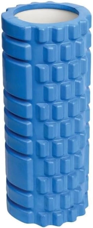 MahMir&reg; Foam Roller EVA for Yoga Deep Tissue Massage Muscle Stretching Physiotherapy Relieve Tension &amp; Improve Mobility with Foam Roller for Legs &amp; Muscles - Tool for Deep Tissue Massage (Light Blue)