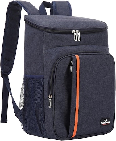 MahMir&reg; Cooler Backpack 25 Cans Large Capacity Insulated Backpack Cooler Lightweight Leak Proof Soft Cooler Bag for Men Women to Picnics, Camping, Hiking, Beach, Park, Trips ( Navy Blue)