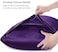 MahMir&reg; Silk Satin Pillowcase for Hair and Skin Queen - Silk Pillowcase 2 Pack 76L x 51W CM (20x30 Inches) - Satin Pillow Cases Set of 2 with Envelope Closure (2pcs Dark Purple)