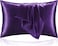 MahMir&reg; Silk Satin Pillowcase for Hair and Skin Queen - Silk Pillowcase 2 Pack 76L x 51W CM (20x30 Inches) - Satin Pillow Cases Set of 2 with Envelope Closure (2pcs Dark Purple)