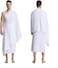 MahMir&reg; Ihram Towel - 2-Piece Islamic Men's Towel - Soft Ihram Ahram Ehram Towel - Absorbent Ritual Towel - Hygienic Pilgrimage Towel - Comfortable Hajj Towels - Lightweight Umrah Essentials &ndash; White